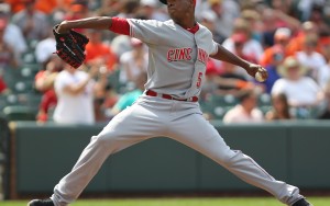 Cincinnati Reds relief pitcher Aroldis Chapman (54)