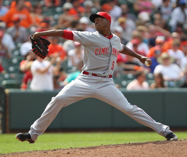 Cincinnati Reds relief pitcher Aroldis Chapman (54)